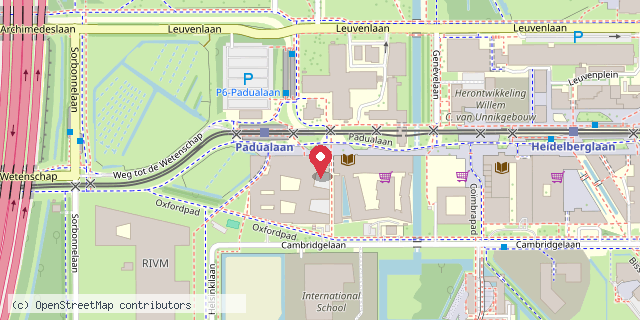 Een kaart met de locatie van FCJ minibieb