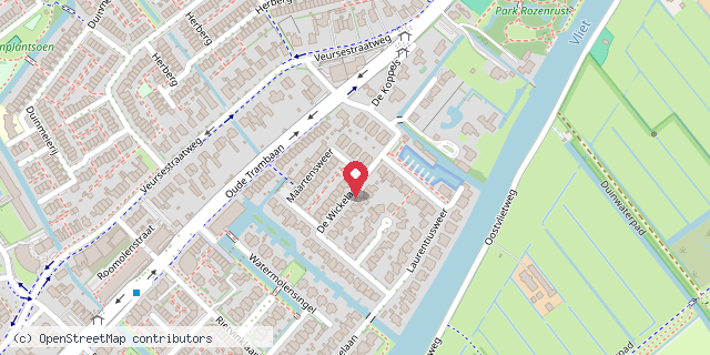 Een kaart met de locatie van FRIEBIEB
