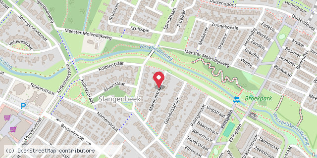 Een kaart met de locatie van Gewoon Bzonder