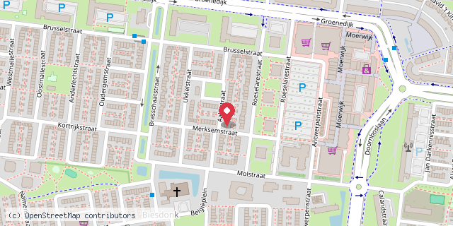 Een kaart met de locatie van Gezelliglezen