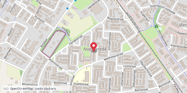 Een kaart met de locatie van Gifts& Dreams