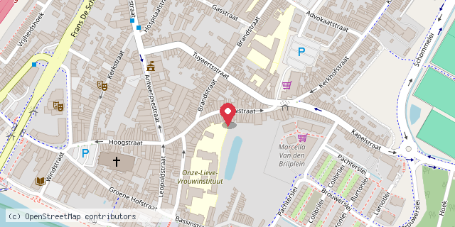 Een kaart met de locatie van Happie