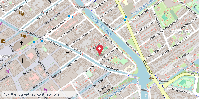 Een kaart met de locatie van Hebban olla vogola