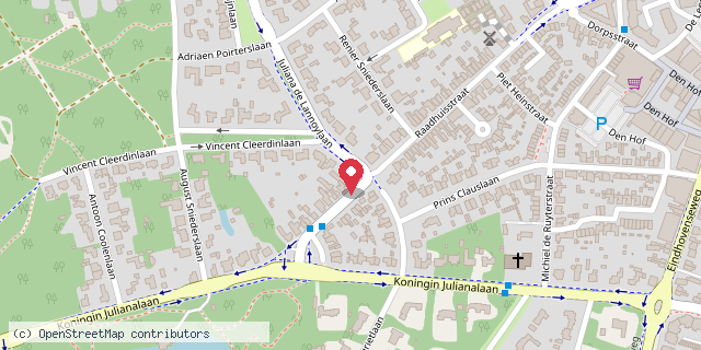 Een kaart met de locatie van Het Avontuur Kinderopvang