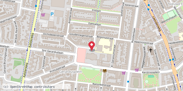 Een kaart met de locatie van Het Avontuur Kinderopvang