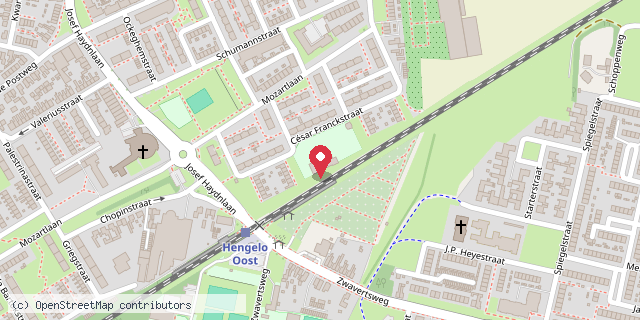 Een kaart met de locatie van Het glazenhuis