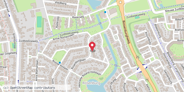 Een kaart met de locatie van Het Kompas, groep 5b