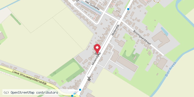 Een kaart met de locatie van Het Leespaleis