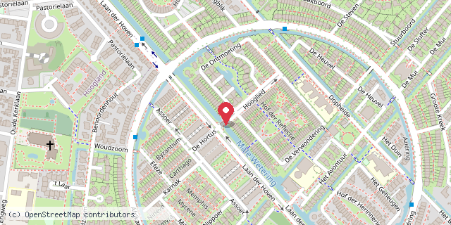 Een kaart met de locatie van Het OefenHuys