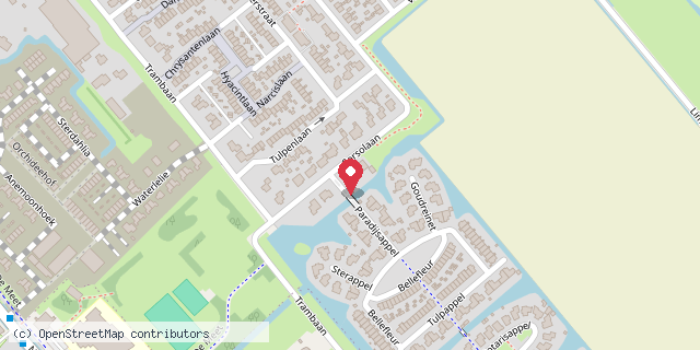 Een kaart met de locatie van Het Uilennest