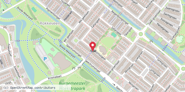 Een kaart met de locatie van Hetje's Bieb