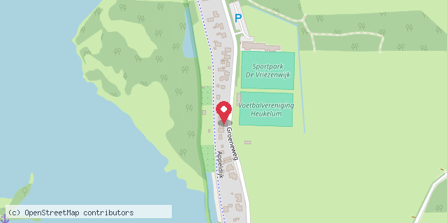 Een kaart met de locatie van Hummeltjeshoeve Mini-Bieb
