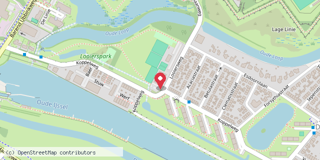 Een kaart met de locatie van I AM Sports