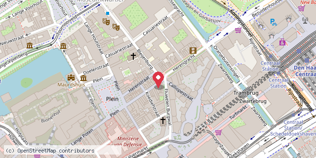 Een kaart met de locatie van Ichthusboekhandel