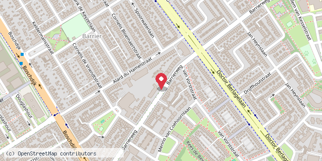 Een kaart met de locatie van Instroomhuis Odulpha