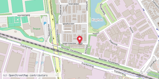 Een kaart met de locatie van Jagermeester Eede