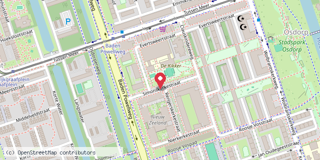 Een kaart met de locatie van Johannesschool