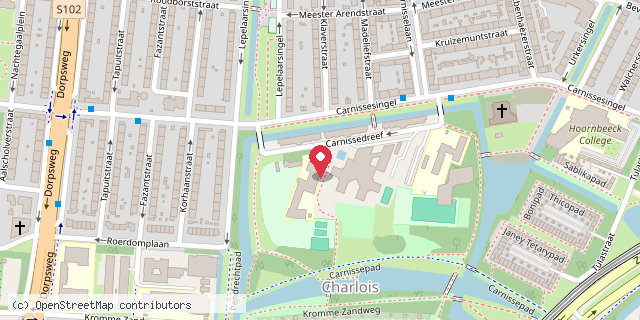 Een kaart met de locatie van K.C. Elisakids