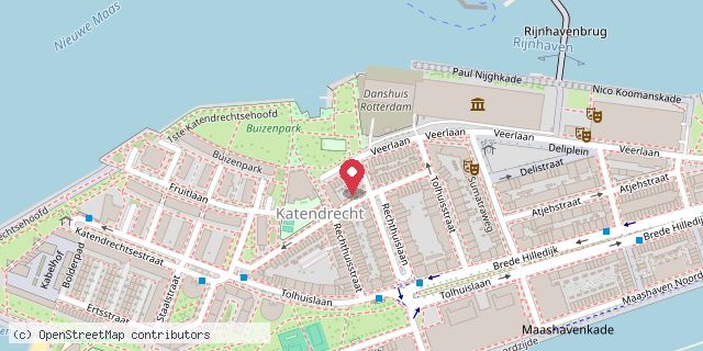 Een kaart met de locatie van Kaapse Buurtbieb