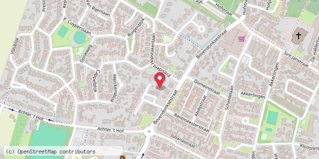 Een kaart met de locatie van KDV Krullevaar/BSO Kamelot