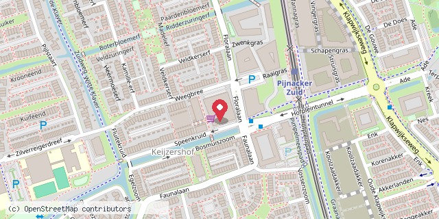 Een kaart met de locatie van Keizershof