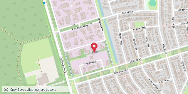 Een kaart met de locatie van Kiekeboe Kinderopvang