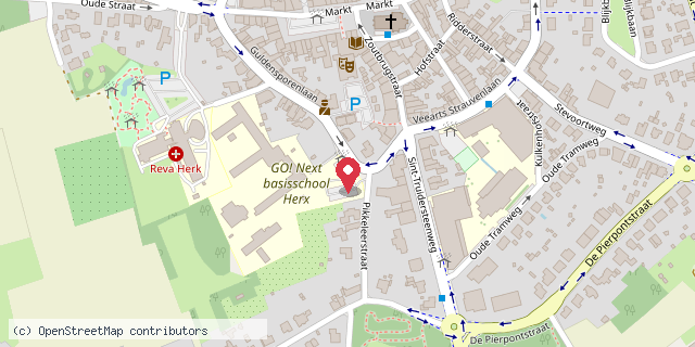 Een kaart met de locatie van Kinderdag Duimelotje