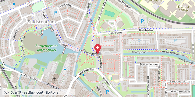 Een kaart met de locatie van Kinderfysiotherapie Groei!