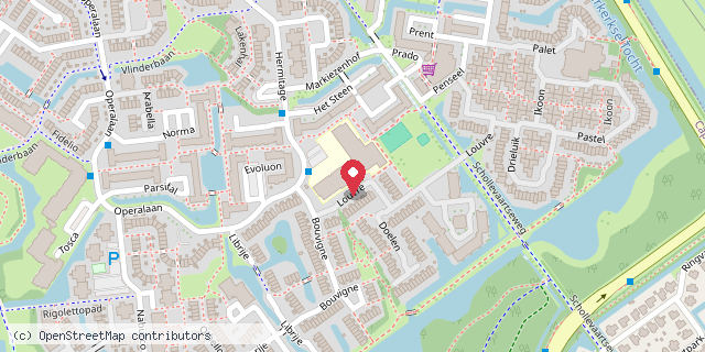 Een kaart met de locatie van Kinderlab