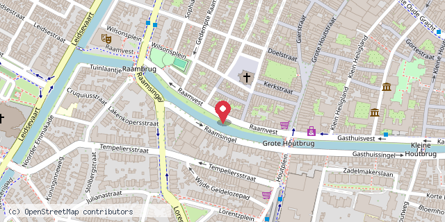 Een kaart met de locatie van LaatBloeien minibieb