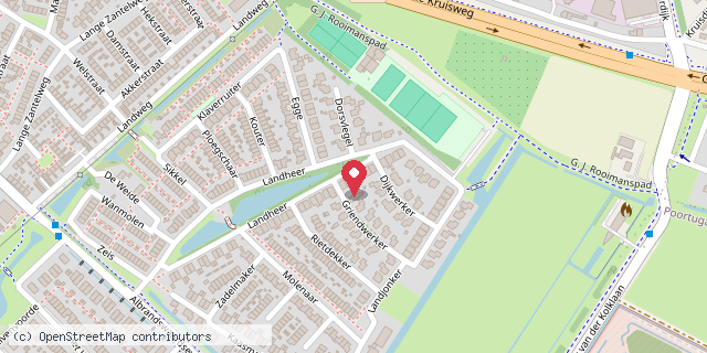 Een kaart met de locatie van Leen en ruil een boek