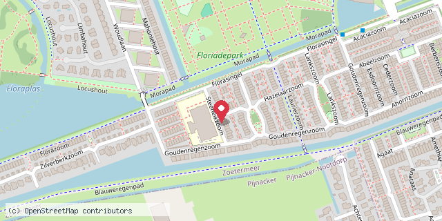 Een kaart met de locatie van Lees je Wijs!