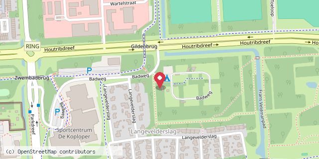 Een kaart met de locatie van Li(ttle)brary DaLy