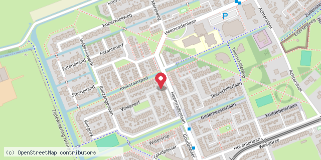 Een kaart met de locatie van Lia,s Minibieb