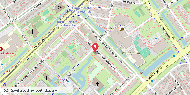 Een kaart met de locatie van Little Free Libary \