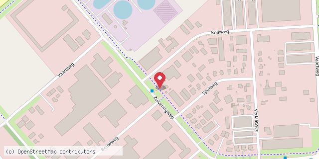 Een kaart met de locatie van Little Free Library Lelystad - Kolkweg