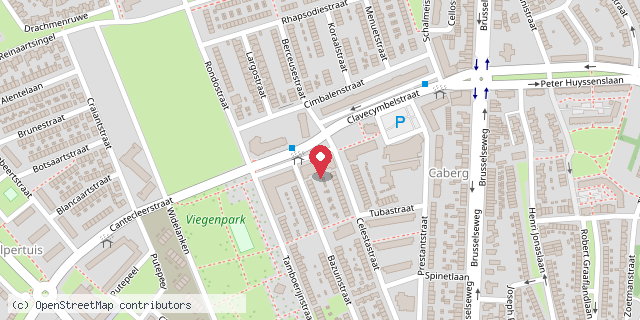 Een kaart met de locatie van Logopediepraktijk Cornelussen