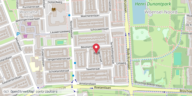 Een kaart met de locatie van Lotjes Minibieb
