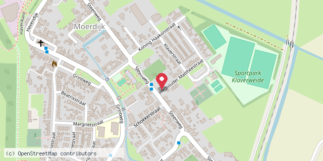 Een kaart met de locatie van M.F.C. de Ankerkuil