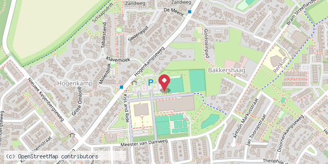 Een kaart met de locatie van MFC Doelum