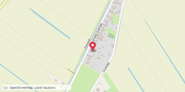 Een kaart met de locatie van Mien Leeshuus