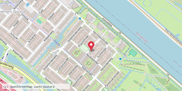 Een kaart met de locatie van Mini bieb
