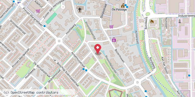 Een kaart met de locatie van Mini Bieb bij Buurtkamer Mijdrecht