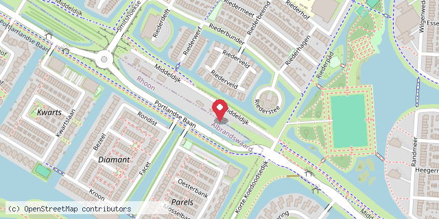 Een kaart met de locatie van Mini-Biepie
