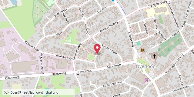 Een kaart met de locatie van Minibieb