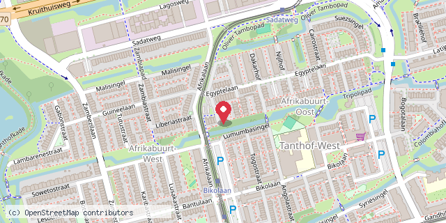 Een kaart met de locatie van Minibieb