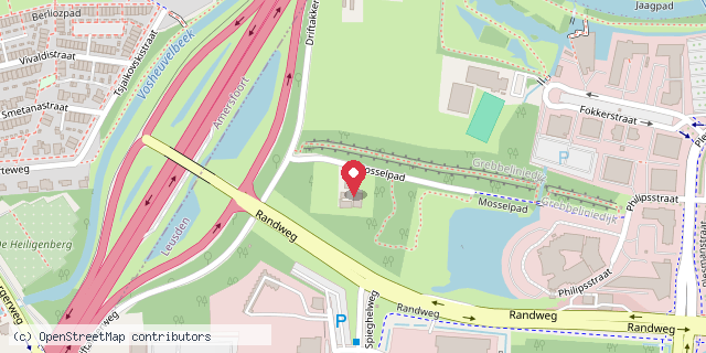 Een kaart met de locatie van Minibieb