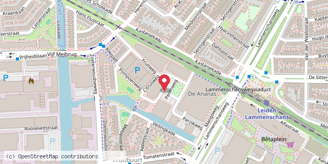 Een kaart met de locatie van Minibieb