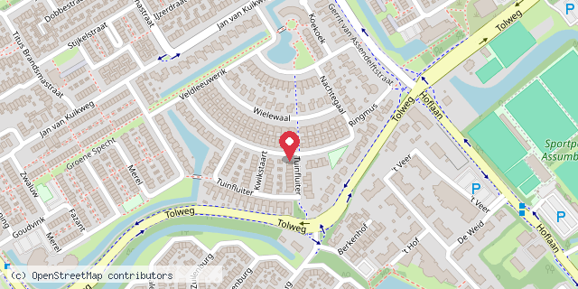 Een kaart met de locatie van minibieb