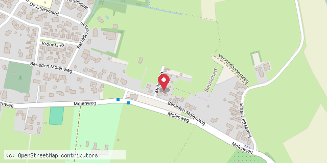 Een kaart met de locatie van Minibieb - Allerhande